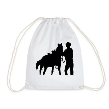 Cowboy - Sac de sport léger - blanc - Devant