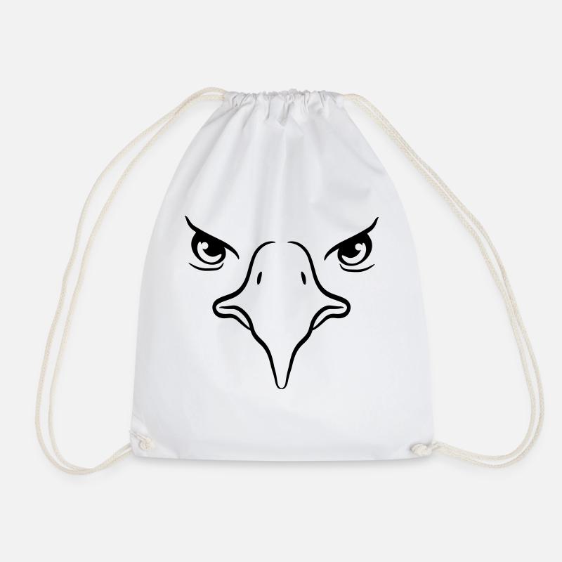 Eagle bec oiseau Eagle eyes - Sac de sport léger - blanc