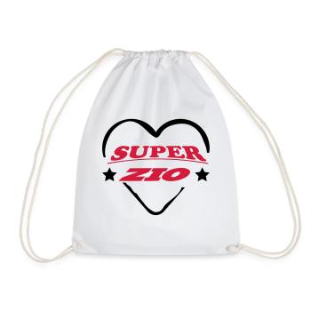 Super zio 222 - Drawstring Bag - white - Front