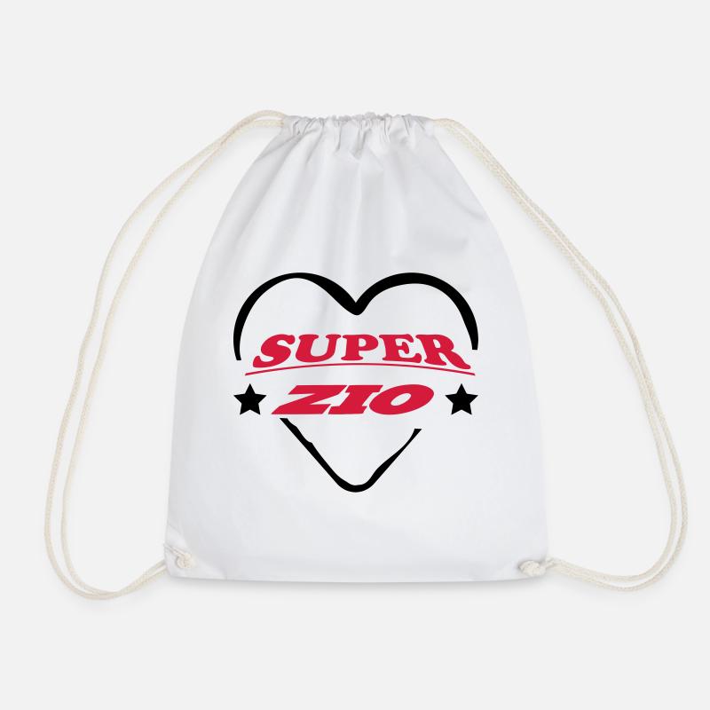 Super zio 222 - Drawstring Bag - white