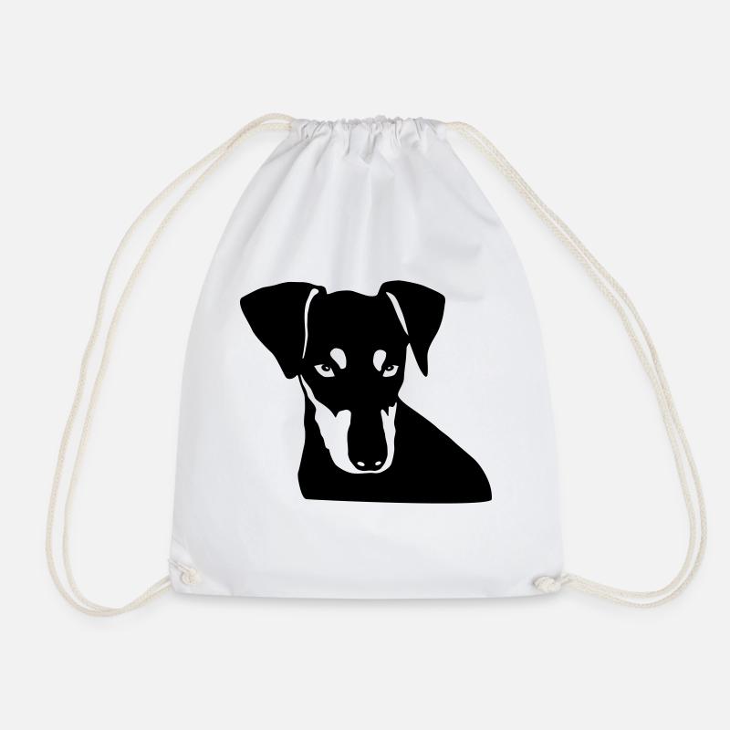 Deutscher Pinscher 003 - Turnbeutel - Weiß