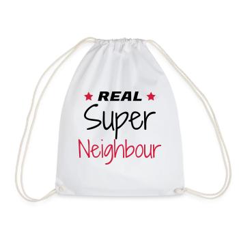 voisin / voisinage / voisine / convivial - Sac de sport léger - blanc - Devant