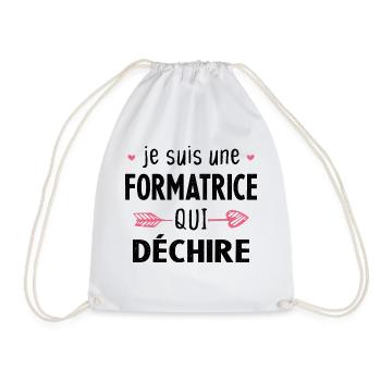 Je Suis Une Formatrice Qui Déchire Cadeau Drôle - Sac de sport léger - blanc - Devant