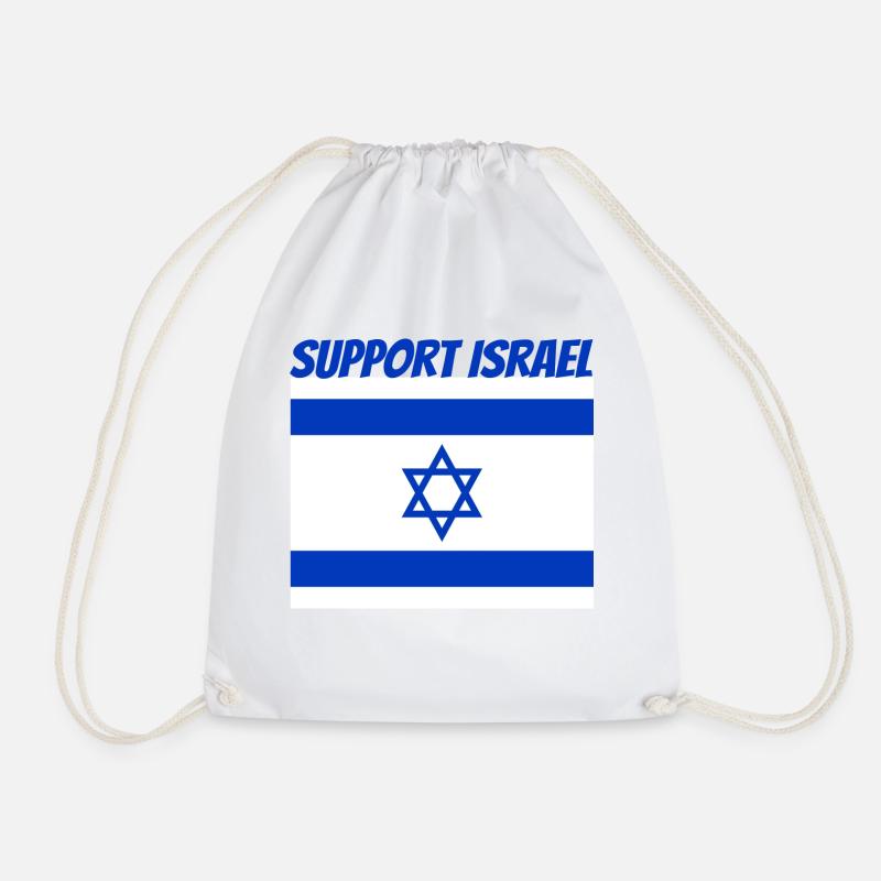 Support Israel - Turnbeutel - Weiß
