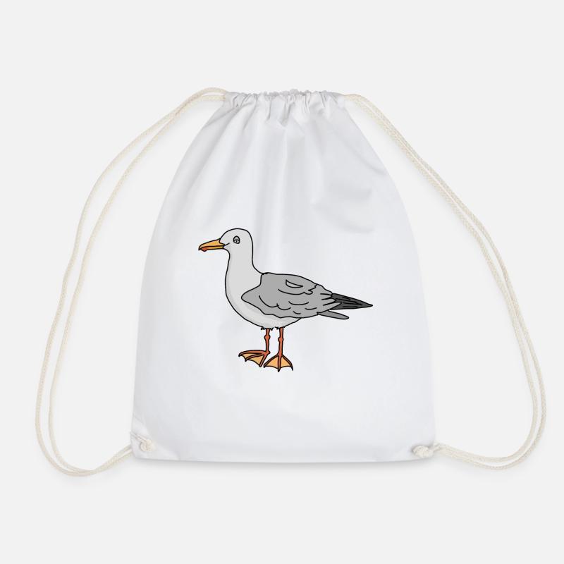 Möwe - Turnbeutel - Weiß