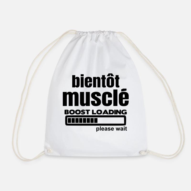bientôt musclé - Sac de sport léger - blanc