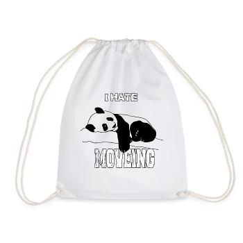 I hate movement funny design - Drawstring Bag - white - Front