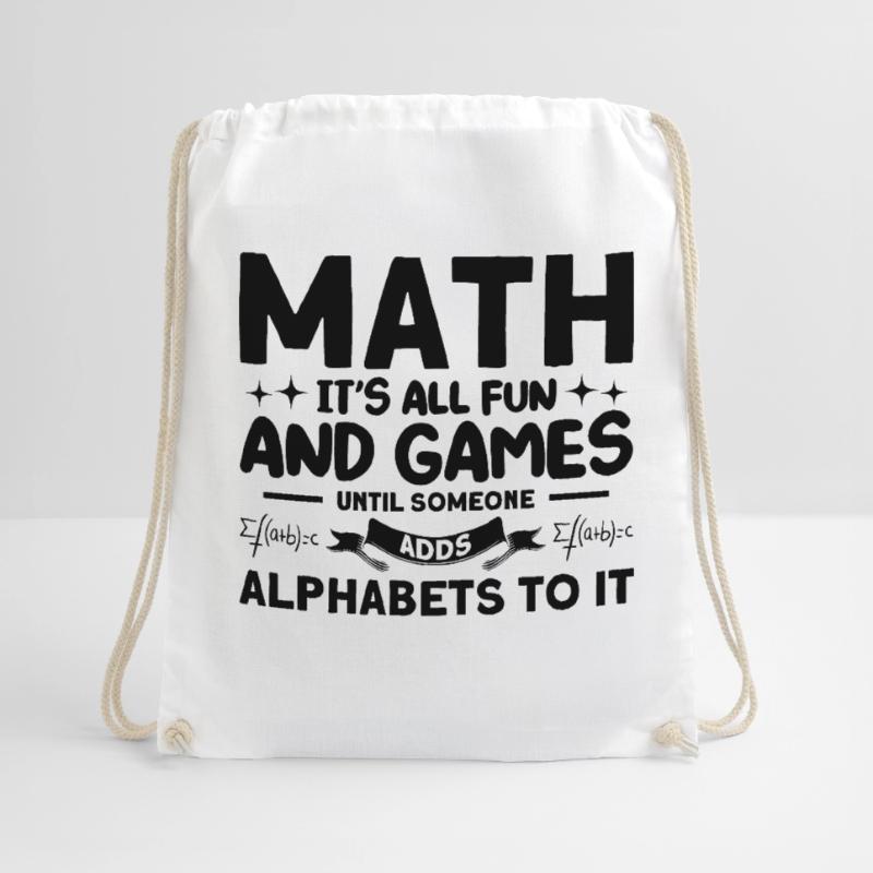 Math Mathematics Science Math Gift Drawstring Bag