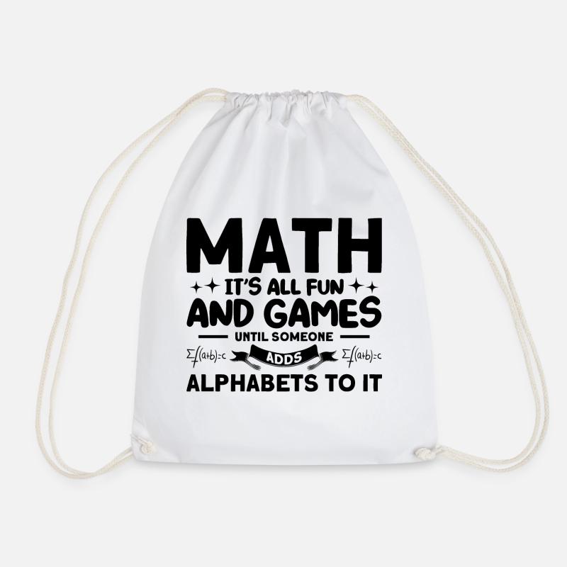 Mathe Mathematik Wissenschaft Mathe Geschenk - Turnbeutel - Weiß