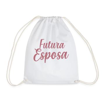 Future Esposa Engagement Bridal Shower Wedding - Drawstring Bag - white - Front