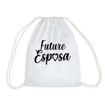 Future Esposa Fiançailles Mariage Douche nuptiale - Sac de sport léger - blanc - Devant