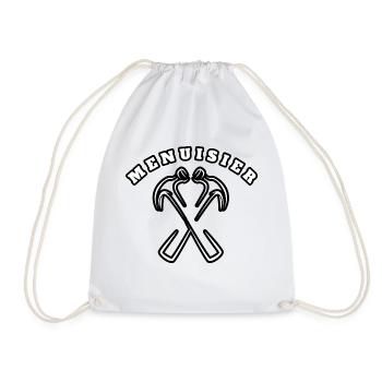Logo menuisier - Sac de sport léger - blanc - Devant
