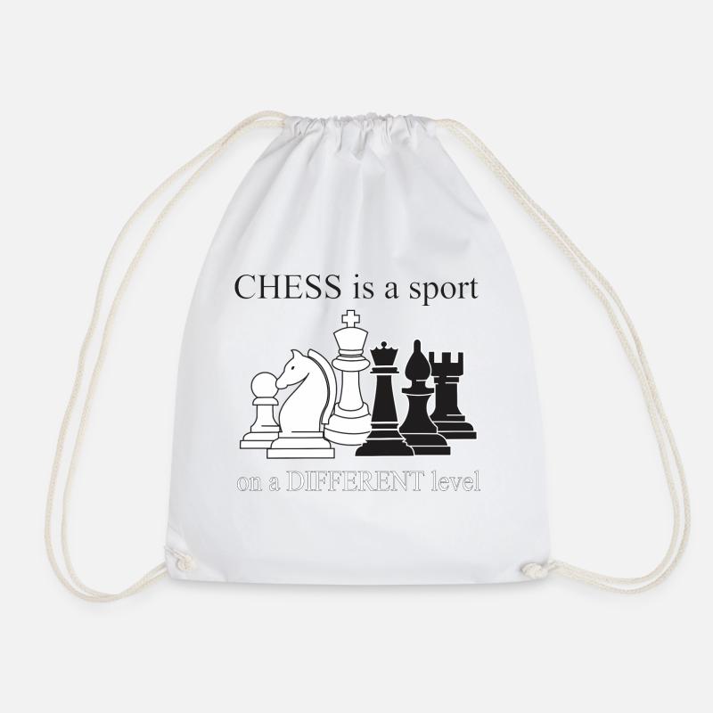 SCHACH IST EIN ANDERES NIVEAU - Turnbeutel - Weiß