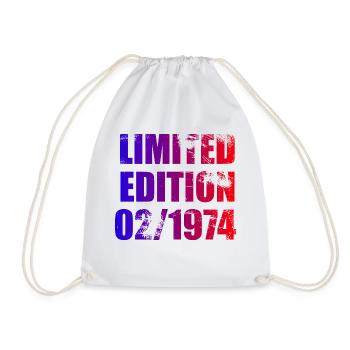 50th Anniversary Limited Edition 02/1974 - Drawstring Bag - white - Front