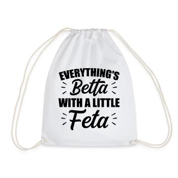 Betta Fish Fish Fish Aquarium Gift - Drawstring Bag - white - Front