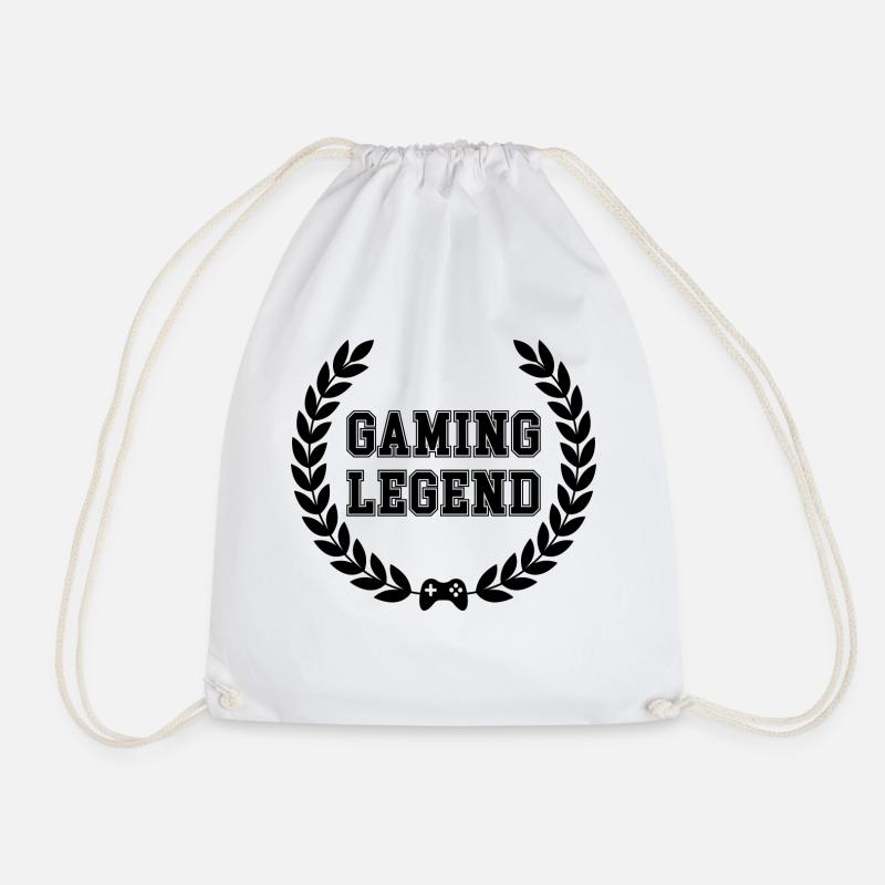 GAMING LEGEND - Gaming Zocker Lustig Geschenk - Turnbeutel - Weiß