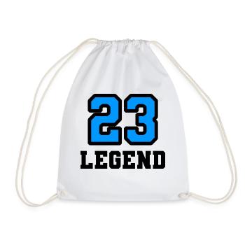 Legend 23 - Drawstring Bag - white - Front