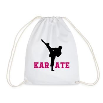 karate - Drawstring Bag - white - Front