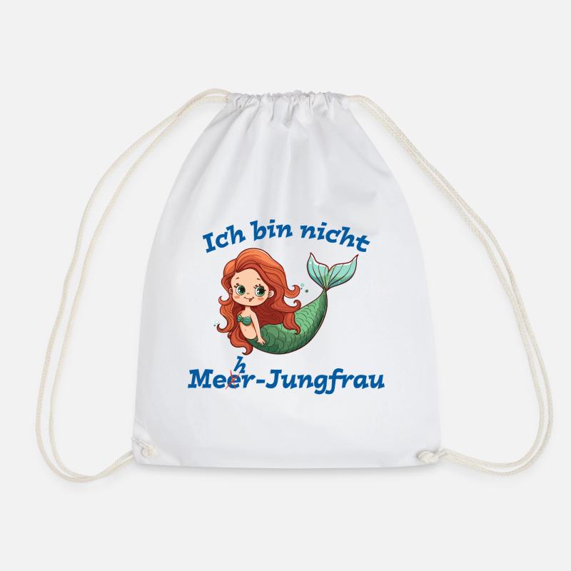 I'm not sea virgin - Drawstring Bag - white