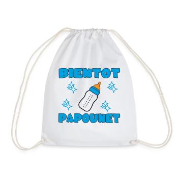 BIENTOT PAPOUNET - Sac de sport léger - blanc - Devant