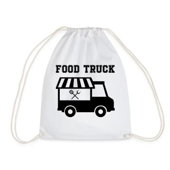 Food Truck 1 - Drawstring Bag - white - Front