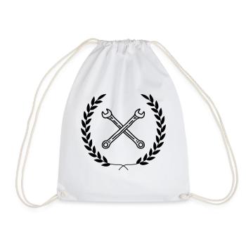 logo mécaniçien proffessionel - Sac de sport léger - blanc - Devant
