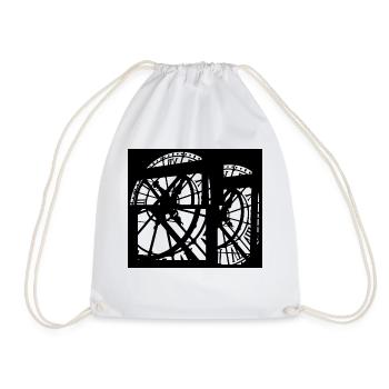 Horloge - Sac de sport léger - blanc - Devant