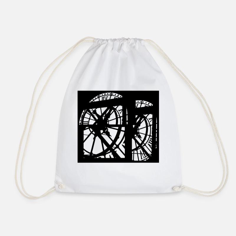 Horloge - Sac de sport léger - blanc