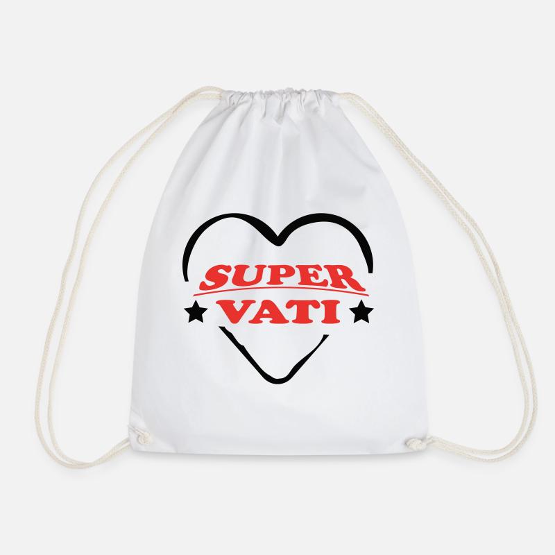 PAPA VATI DAD - Drawstring Bag - white