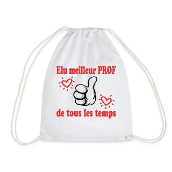 ELU MEILLEUR PROF DE TOUS LES TEMPS - Sac de sport léger - blanc - Devant