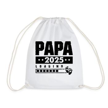 papa 2025 loading - Turnbeutel - Weiß - Vorne