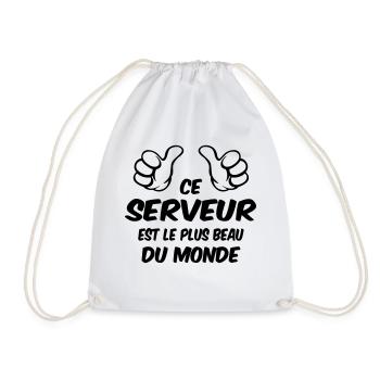 BESTER SERVER - Turnbeutel - Weiß - Vorne