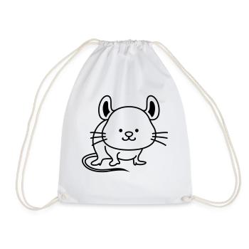 Souris Mignon - Sac de sport léger - blanc - Devant
