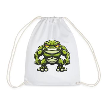 Grenouille Bande dessinée - Sac de sport léger - blanc - Devant