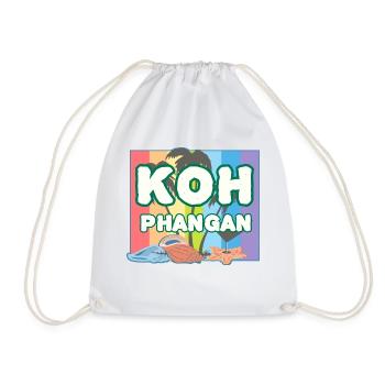 Regenbogen K8h Phangan - Turnbeutel - Weiß - Vorne