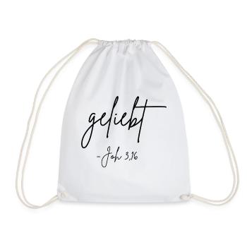 beloved - Drawstring Bag - white - Front