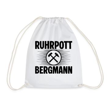 Ruhrpott Bergmann - Turnbeutel - Weiß - Vorne