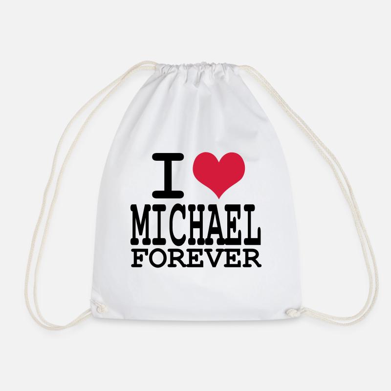 i love michael for ever - Turnbeutel - Weiß