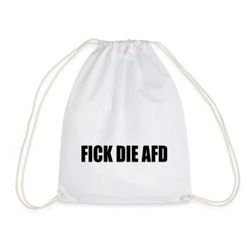 Fick die afd - Turnbeutel - Weiß - Vorne