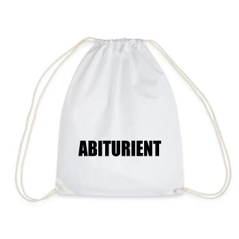 abiturient - Turnbeutel - Weiß - Vorne