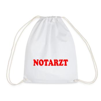 Notarzt - Turnbeutel - Weiß - Vorne