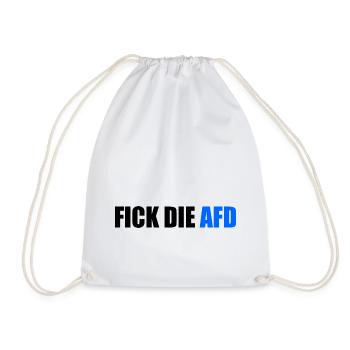 Fick die afd - Turnbeutel - Weiß - Vorne