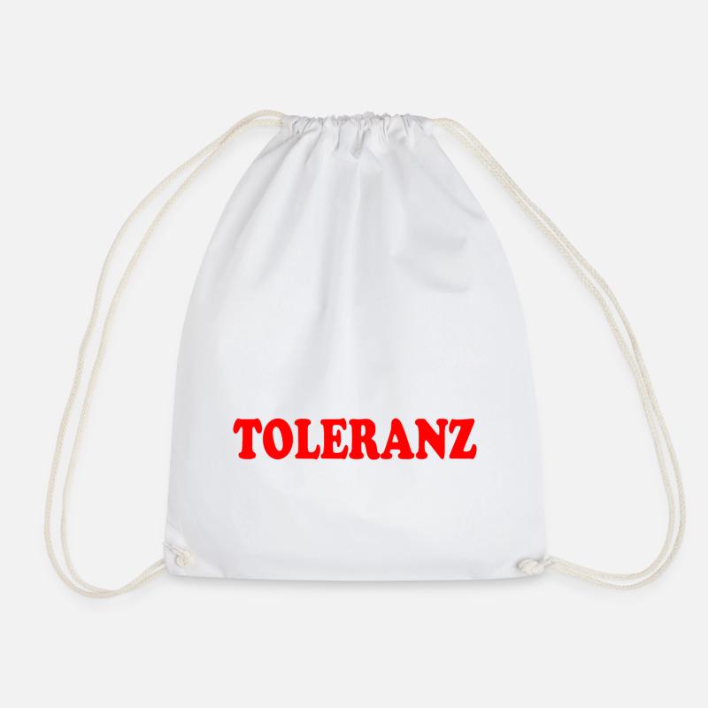 Toleranz - Turnbeutel - Weiß