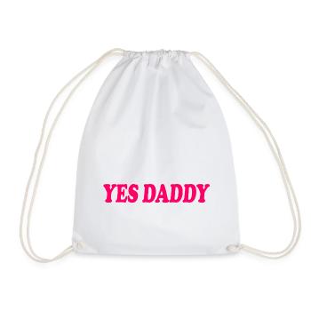 Yes daddy - Turnbeutel - Weiß - Vorne