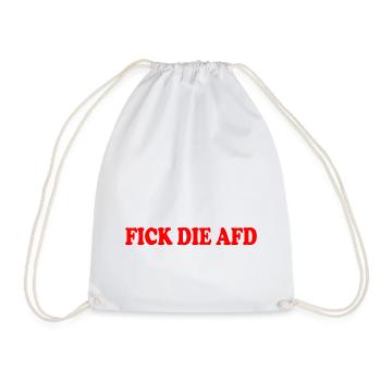 Fuck the afd - Drawstring Bag - white - Front