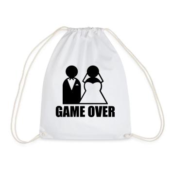 Game Over - Turnbeutel - Weiß - Vorne
