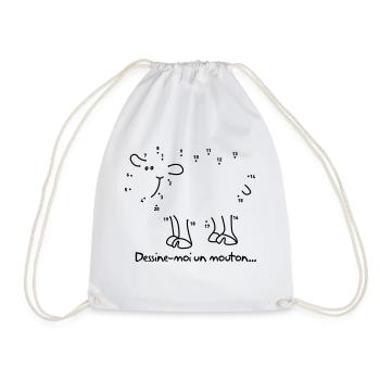 Dessine moi un mouton - petit prince - Sac de sport léger - blanc - Devant