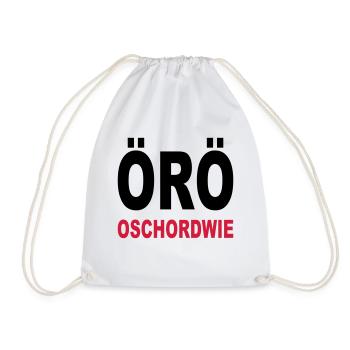 Oeroe - good luck in French - Drawstring Bag - white - Front