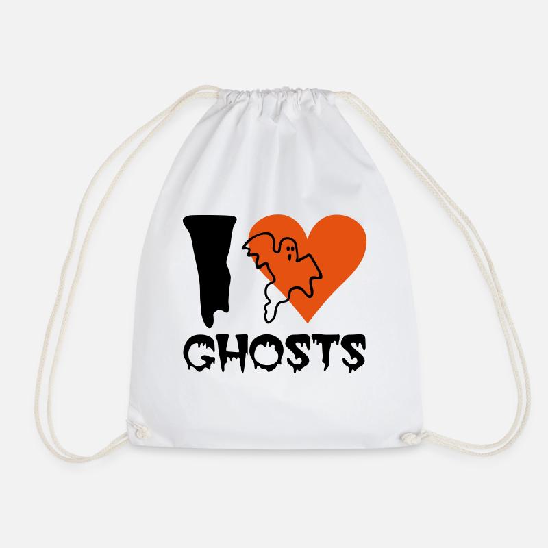Halloween - Geist - Turnbeutel - Weiß