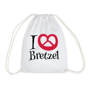 i love bretzel - Sac de sport léger - blanc - Devant